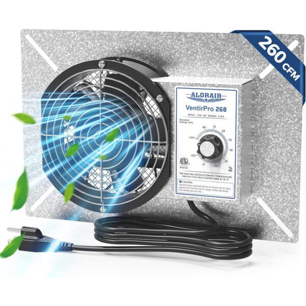 ALORAIR 260 CFM Crawl Space Ventilation Fan-VentirPro 260