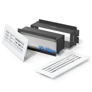 ALORAIR 12"x4" Wall Return Air Pathway Kit (Matte White)