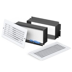 ALORAIR 14"x6" Wall Return Air Pathway Kit (Matte White)